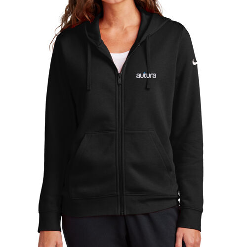 Women's Club Fleece Sleeve Swoosh Full Zip Hoodie Thumbnail