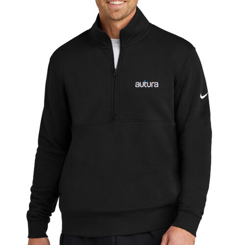 Club Fleece Sleeve Swoosh 1/2 Zip Thumbnail